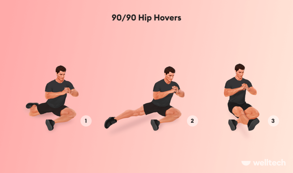 90/90 Hip Hovers