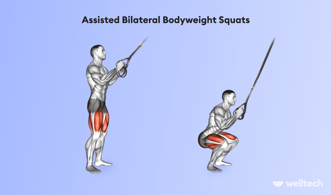Assisted Bilateral Bodyweight Squats