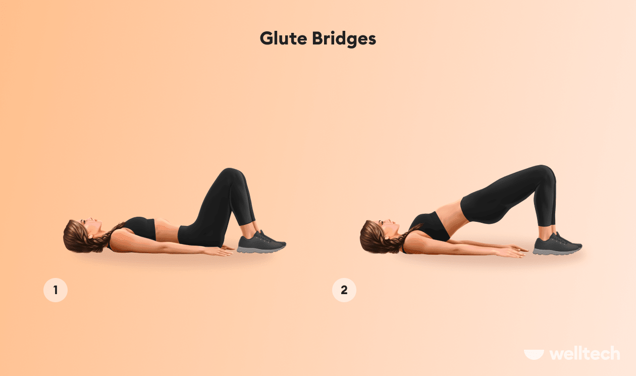woman is doing Glute Bridge_bikini butt workout