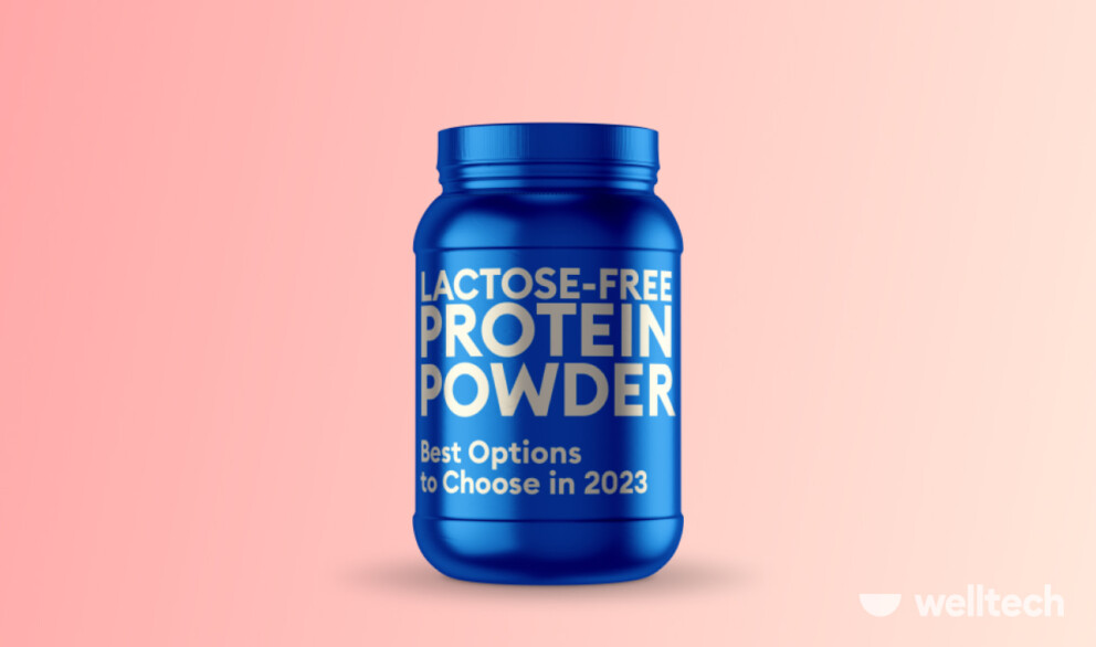 a pack of lactose free protein powder