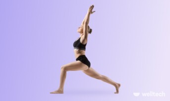 a woman is doing a yoga pose_yin yang yoga
