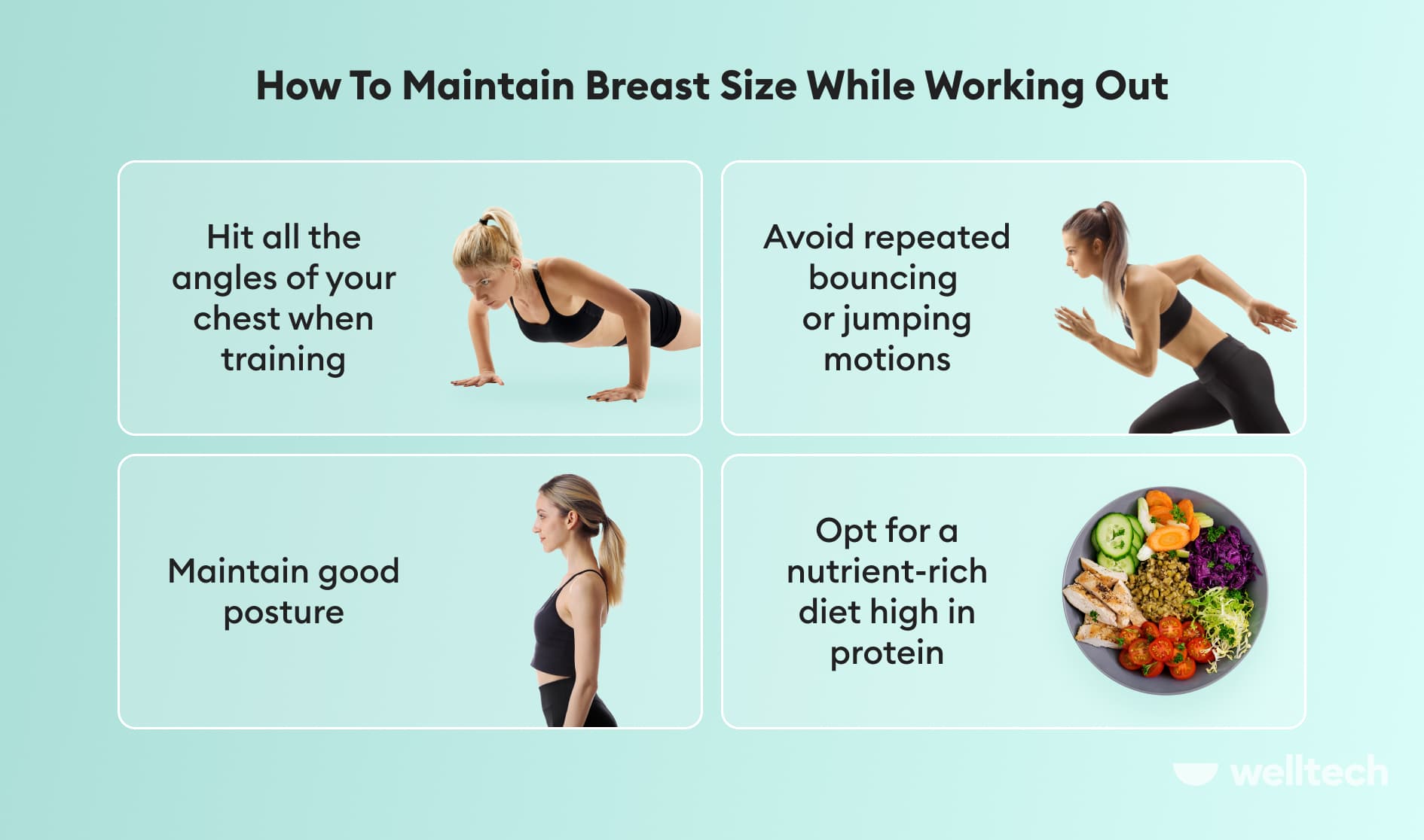 four tips on How To Maintain Breast Size While Working Out_How to lose weight without losing boobs