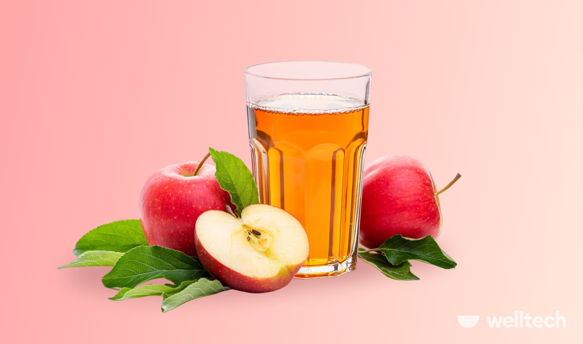 a glass of apple juice with apples near it_apple juice for constipation