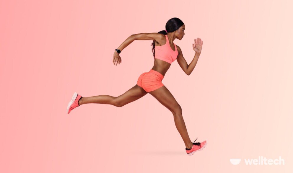 a woman is running, Plyometric Exercises For Speed Training
