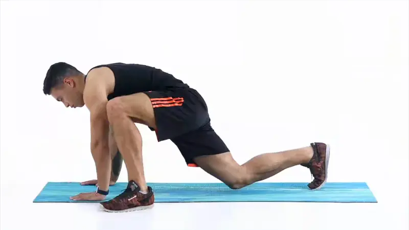 a man is performing plank jumping lunges_burpee alternatives
