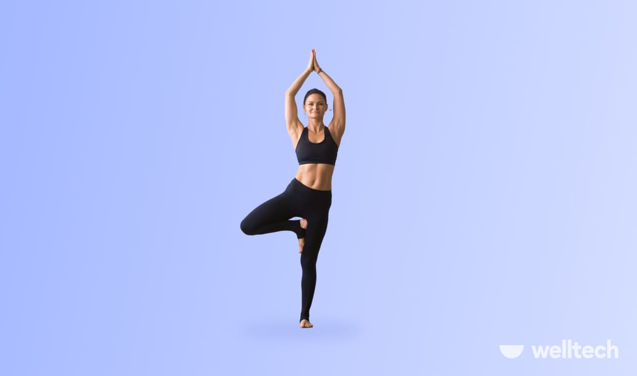 YOGA: TREE-POSE-VRKSASAN - Exercises, workouts and routines