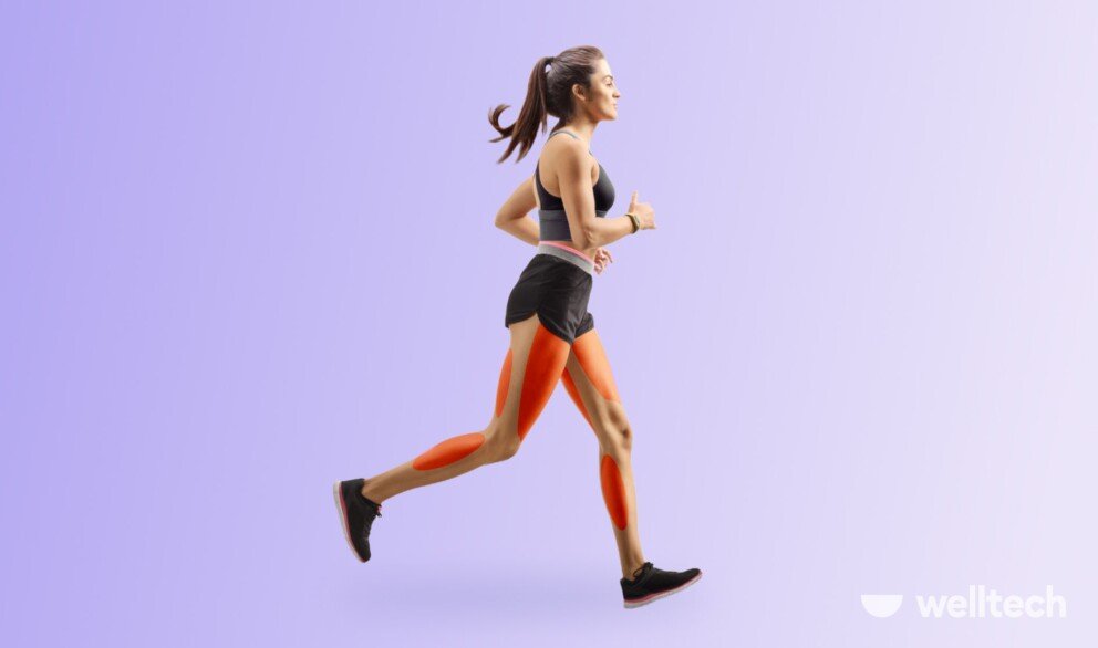 a woman is running, her leg muscles highlighted, does running build leg muscles