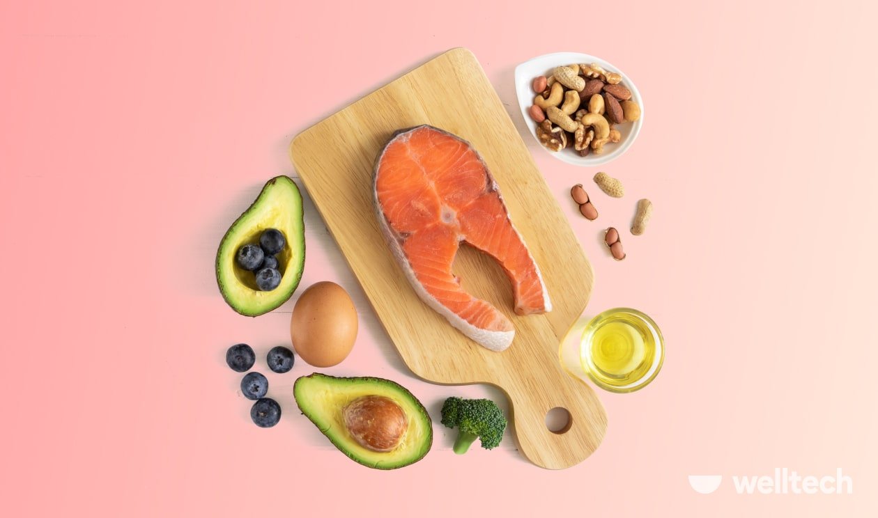keto high fat foods like salmon, avocado, nuts, seeds, eggs, oils, fasting on keto