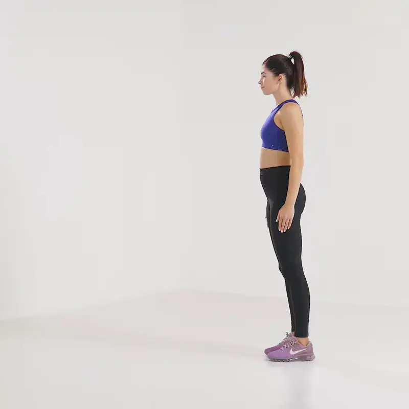 a woman is working out, doing forward lunge__how to lose weight in thighs and butt
