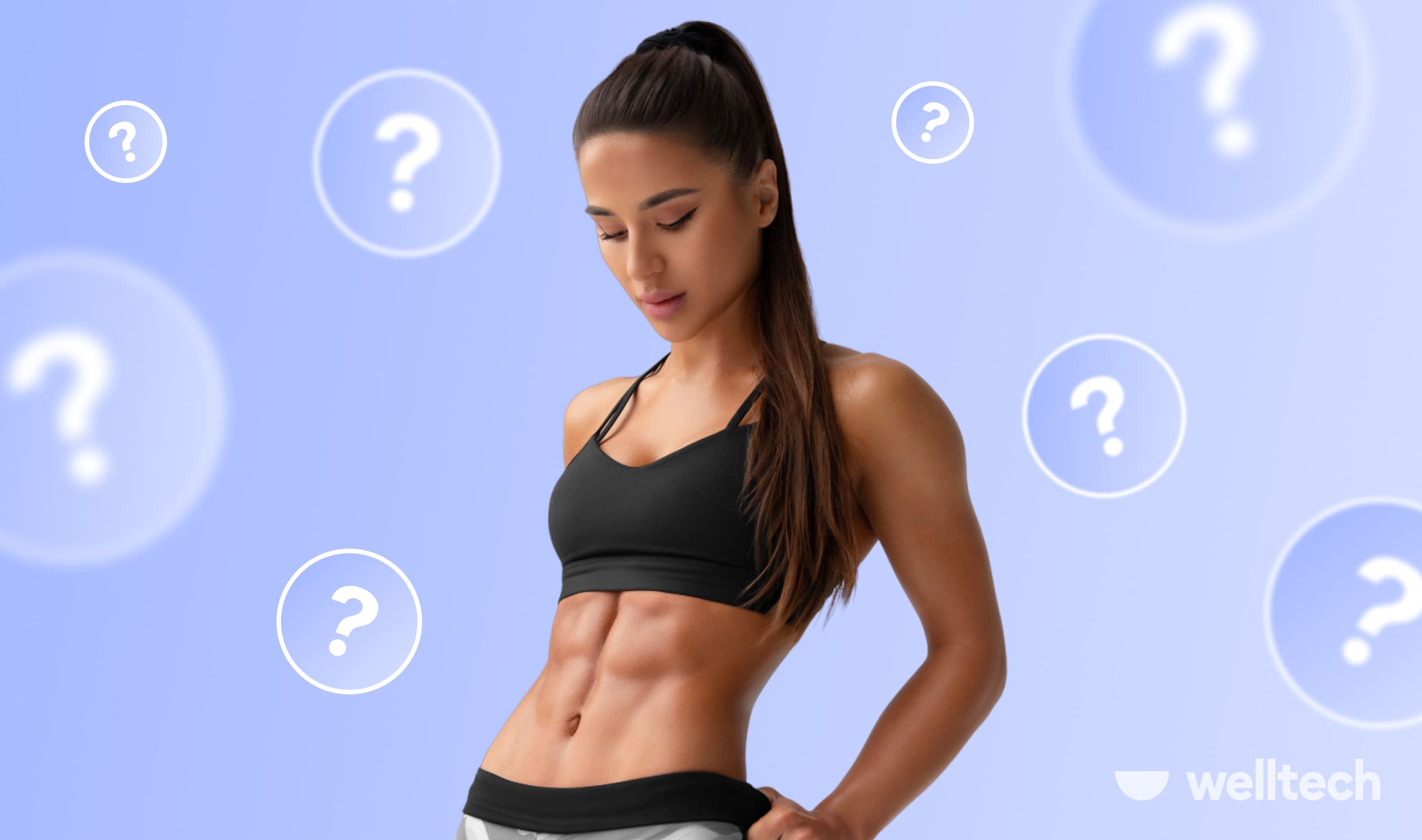 a young fit woman with abs, Best machine to lose belly fat